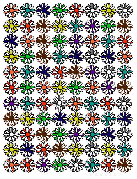 Wie viele Blüten sehen Sie?